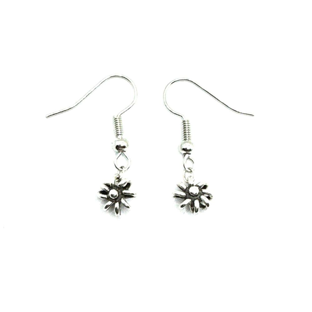 Brighton Daisy Chain Flowers Daisies Small Petite Custom Silver Earrings